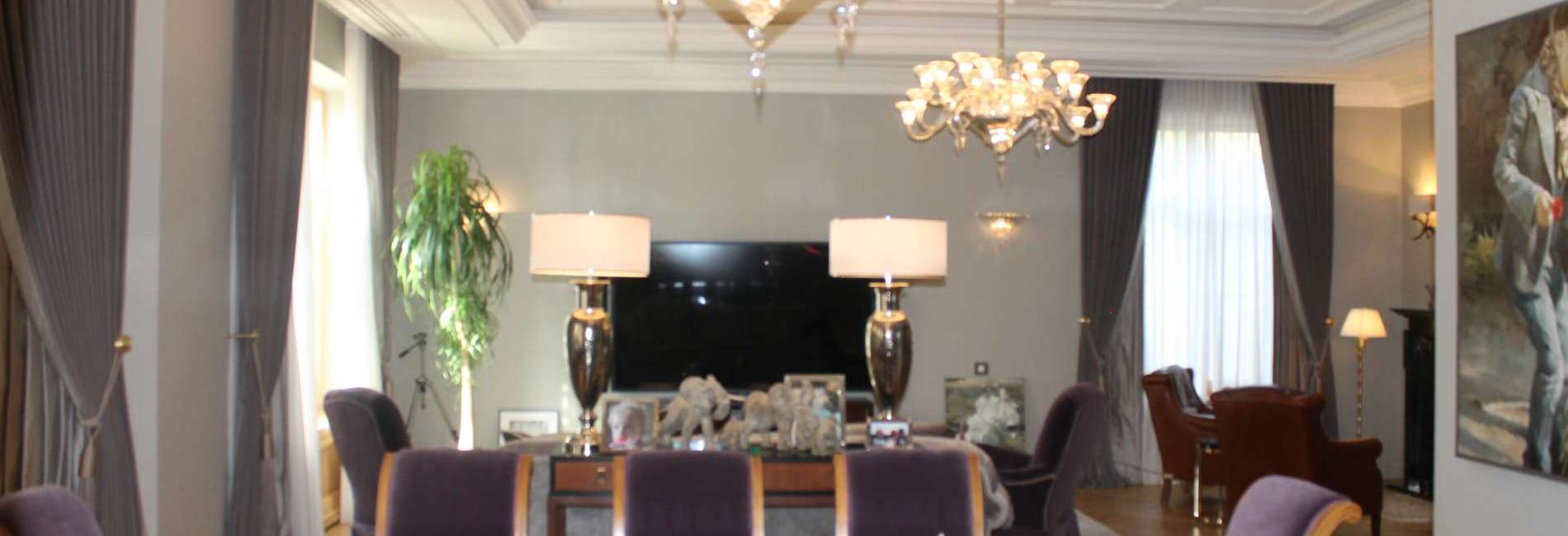 Sala da pranzo Provasi, illuminazionene Baccarat